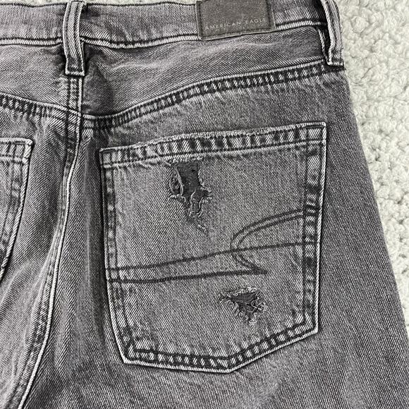AMERICAN EAGLE 90s BOOTCUT JEANS WOMENS 2 BLACK DISTRESSED 28” WAIST 29” INSEAM - Picture 9 of 15